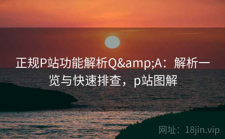 正规P站功能解析Q&A:解析一览与快速排查,p站图解 正规P站功能解析Q&A:解析一览与快速排查,p站图解