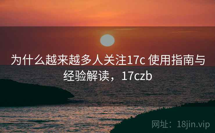 为什么越来越多人关注17c 使用指南与经验解读，17czb