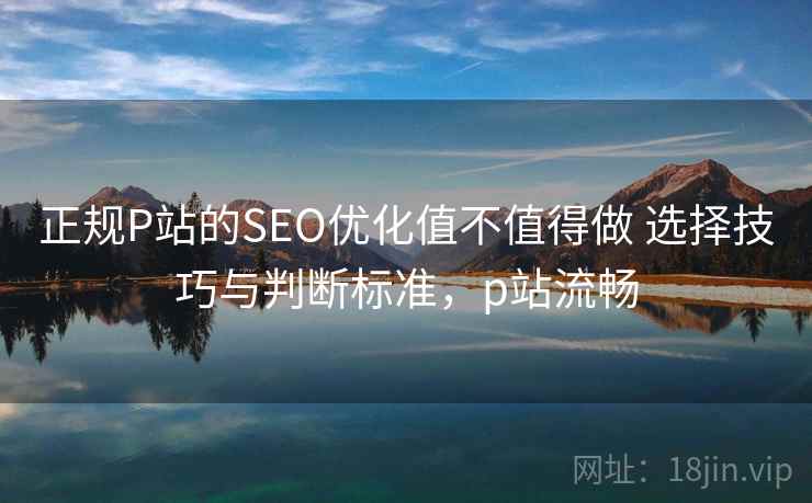 正规P站的SEO优化值不值得做 选择技巧与判断标准，p站流畅