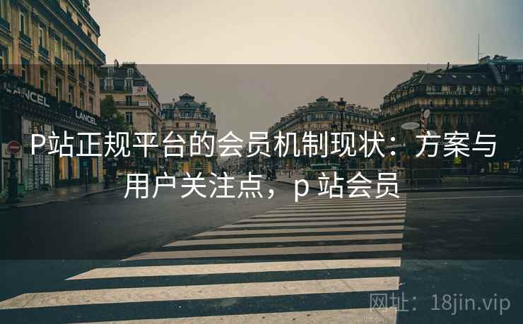 P站正规平台的会员机制现状：方案与用户关注点，p 站会员