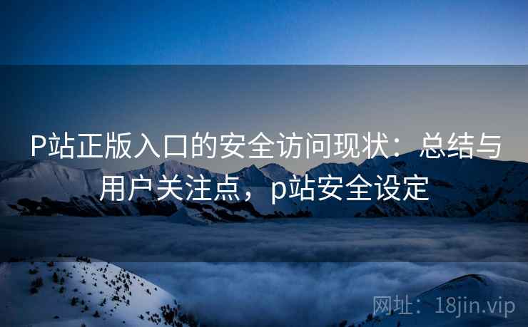 P站正版入口的安全访问现状:总结与用户关注点,p站安全设定 P站正版入口的安全访问现状:总结与用户关注点,p站安全设定