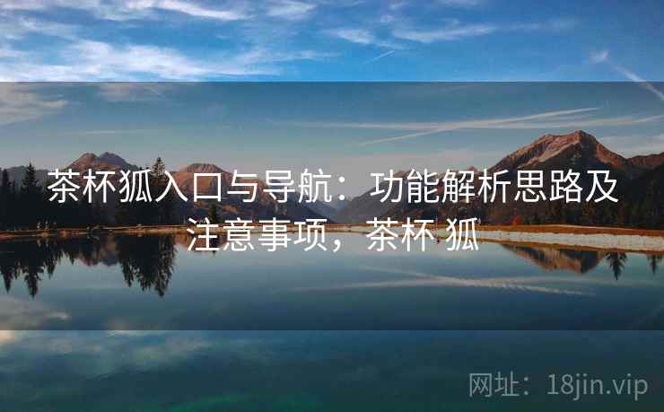 茶杯狐入口与导航：功能解析思路及注意事项，茶杯 狐