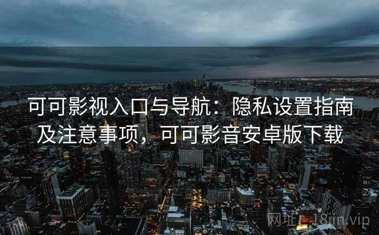 可可影视入口与导航：隐私设置指南及注意事项，可可影音安卓版下载