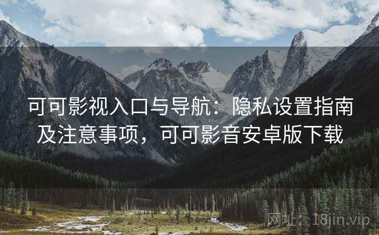 可可影视入口与导航:隐私设置指南及注意事项,可可影音安卓版下载 可可影视入口与导航:隐私设置指南及注意事项,可可影音安卓版下载