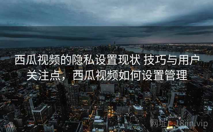 西瓜视频的隐私设置现状 技巧与用户关注点，西瓜视频如何设置管理