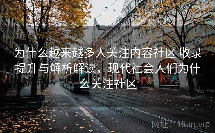 为什么越来越多人关注内容社区 收录提升与解析解读，现代社会人们为什么关注社区